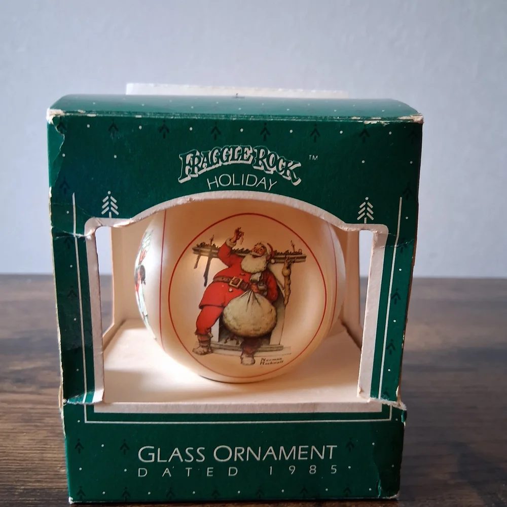 Vintage 1985 Hallmark Fraggle Rock Holiday Ornament with Santa Design